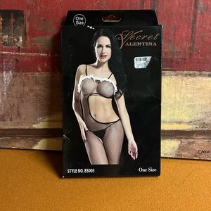 Black Fishnet Bodysuit